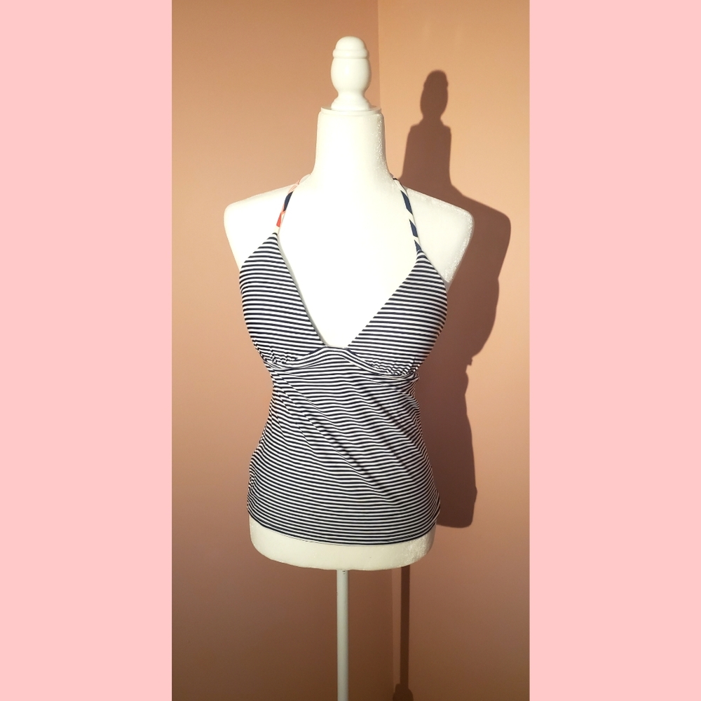 💫Arizona striped bow back tankini top size L